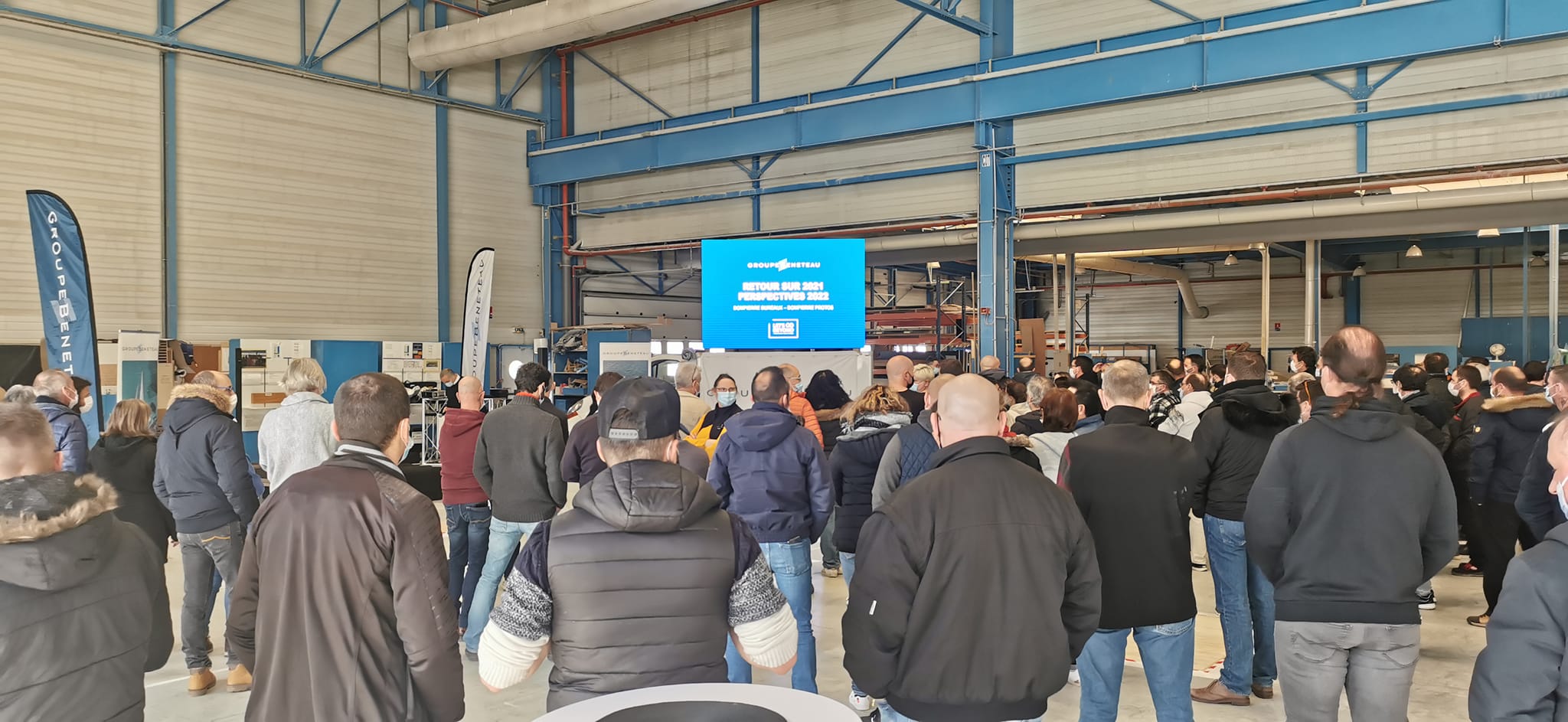 Camion écran led géant en intérieur pour un roadshow - Entreprise nautisme Vendée Image